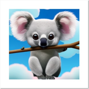 Divertido Koala Gris. Posters and Art